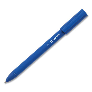 TRU RED™ Quick Dry Gel Pen, Stick, Medium 0.7 Mm, Blue Ink, Blue Barrel, 5-pack freeshipping - TVN Wholesale